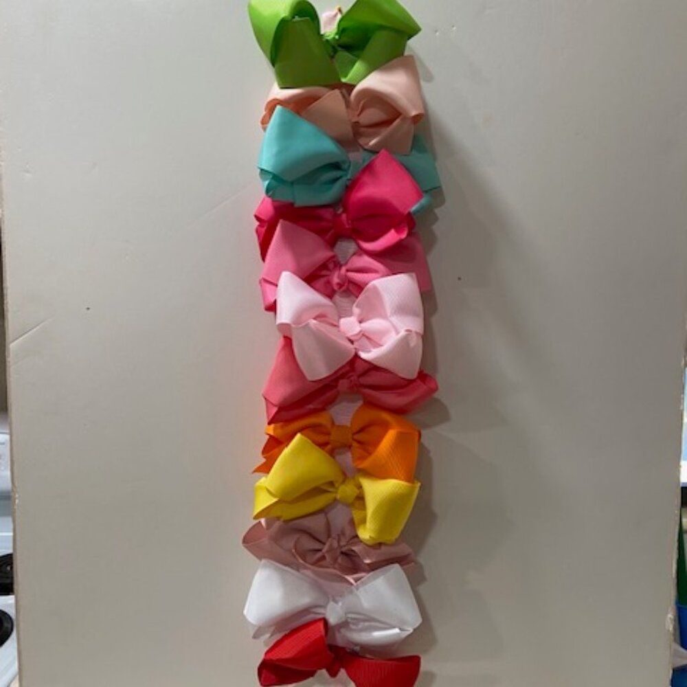 Multi Color hair bows set of 12